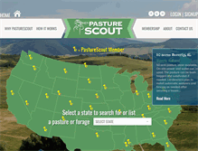 Tablet Screenshot of pasturescout.com
